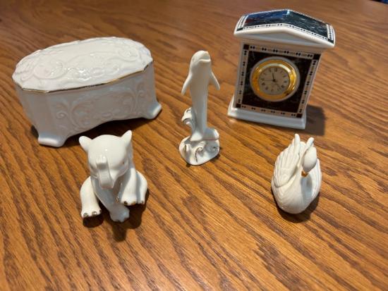 Lenox Ivory Animal Figurines &amp; other collectables 24K Gold Trim