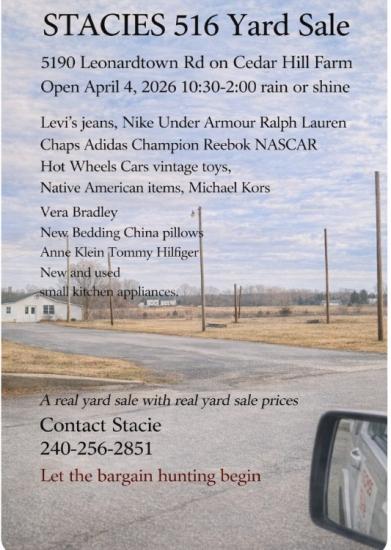 STACIES 516 Yard Sale 