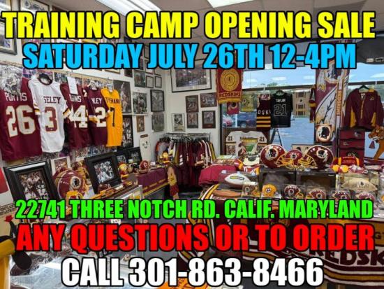 TRAINING CAMP OPENING SALE SATURDAY 12-4PM! 