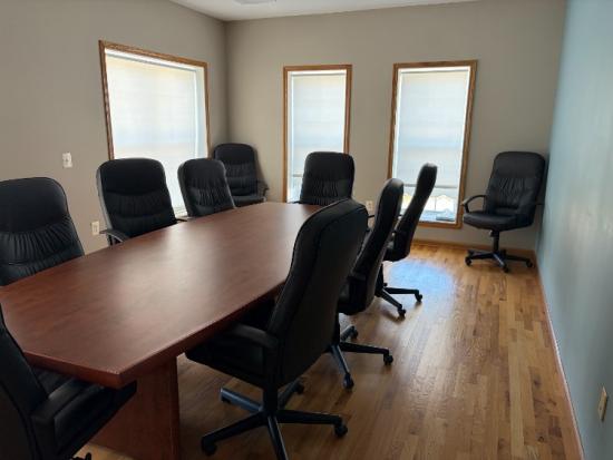 Conference Table and Office Chairs