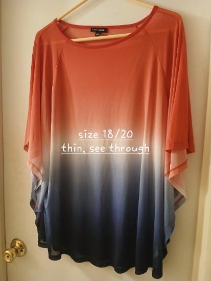 Womens 2x, XXL and 18/20 tops