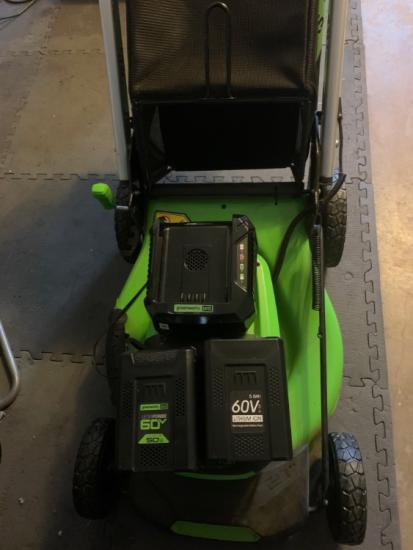 Green Works Electric Lawnmower