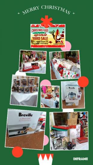 Christmas in July Yard Sale 