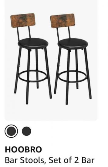 BAR STOOLS-SET OF 2 BRAND NEW IN THE BOX