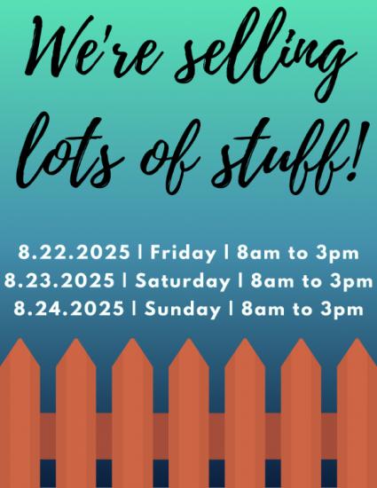 🌟 Huge Indoor Estate Sale This Weekend