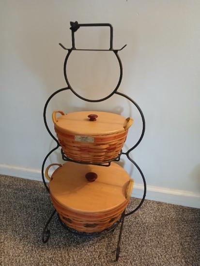 Longaberger Stand/Baskets